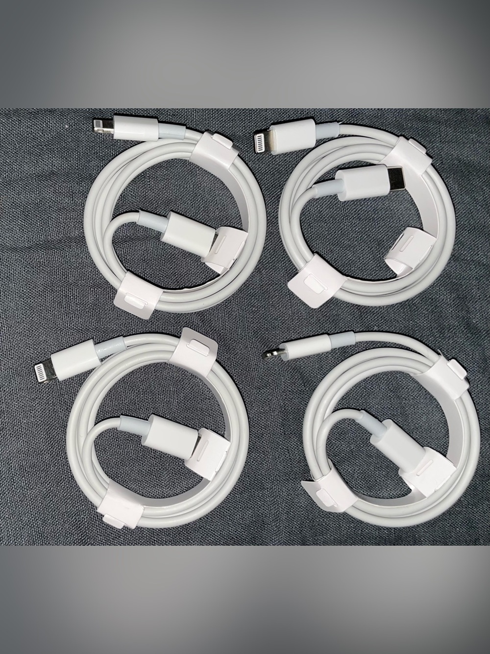 USB-C LIGHTNING CABLES 3 Ft NEW X4